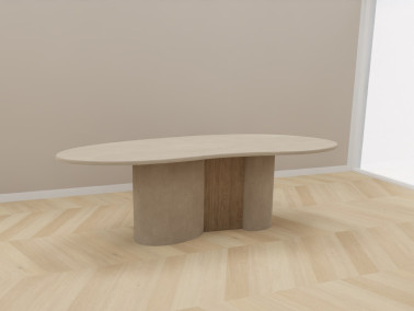 Betonlooktafel Organic Twin RK